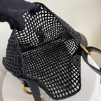 Saint Laurent YSL Raffia Tote Bag — view 6