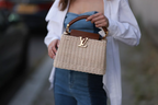 LV Capucines BB Rattan Woven Handle Shoulder Bag with Leather Trim — view 2
