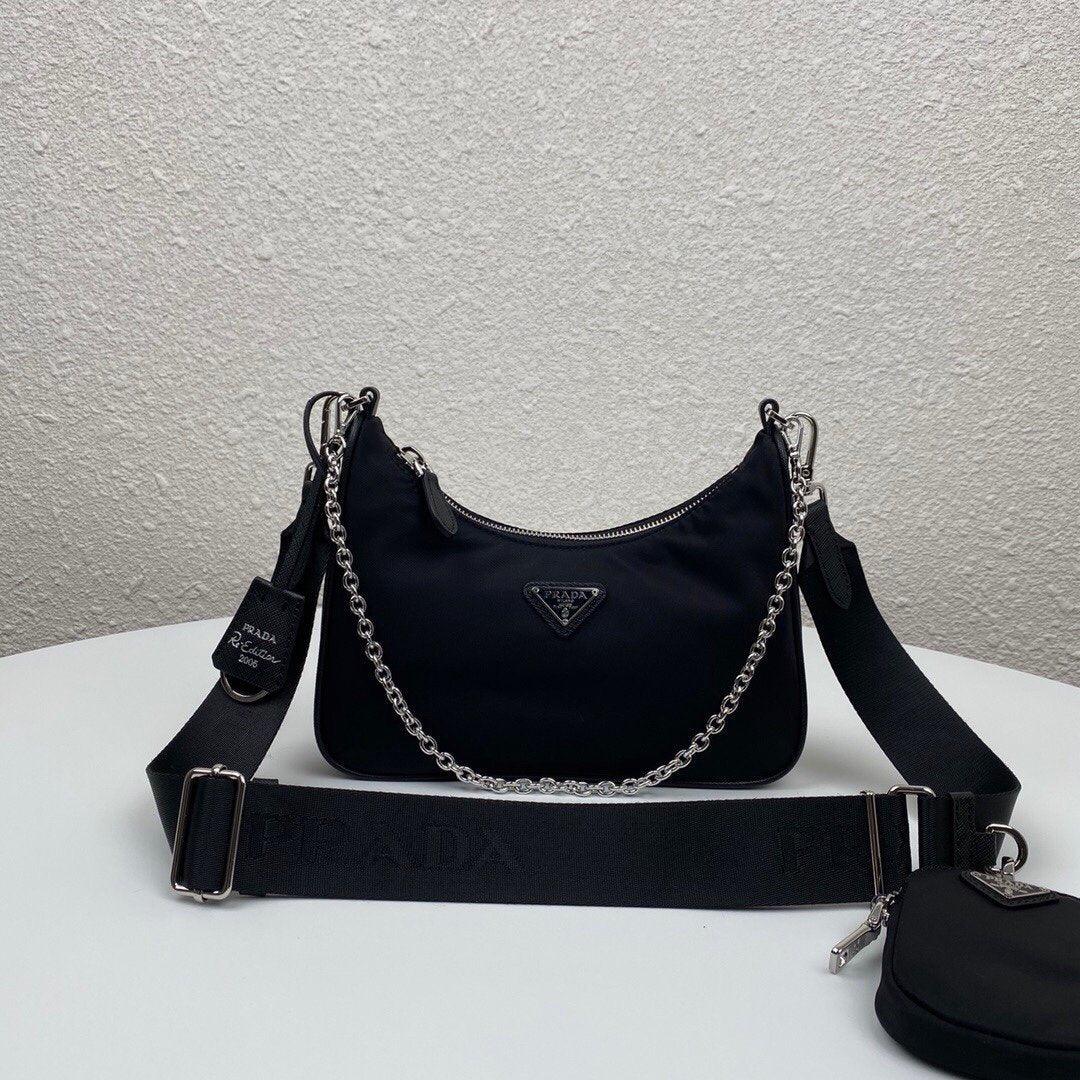 Prada Re-Edition 2005 Re Nylon Bag - Black — view 1
