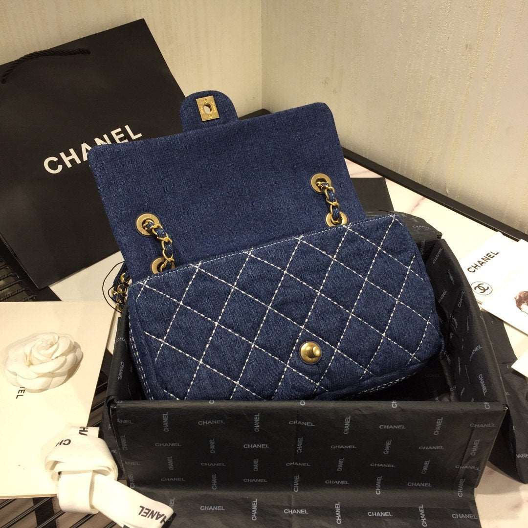 Chanel Denim Quilted Flap Bag — view 7