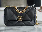 Chanel 19BAG AS1160 Black Gold Buckle Bag Small 26CM — view 7