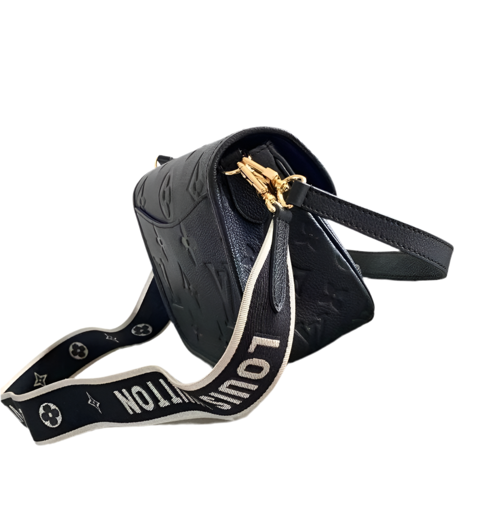Louis Vuitton Diane Monogram Empreinte Black Satchel Bag — view 4