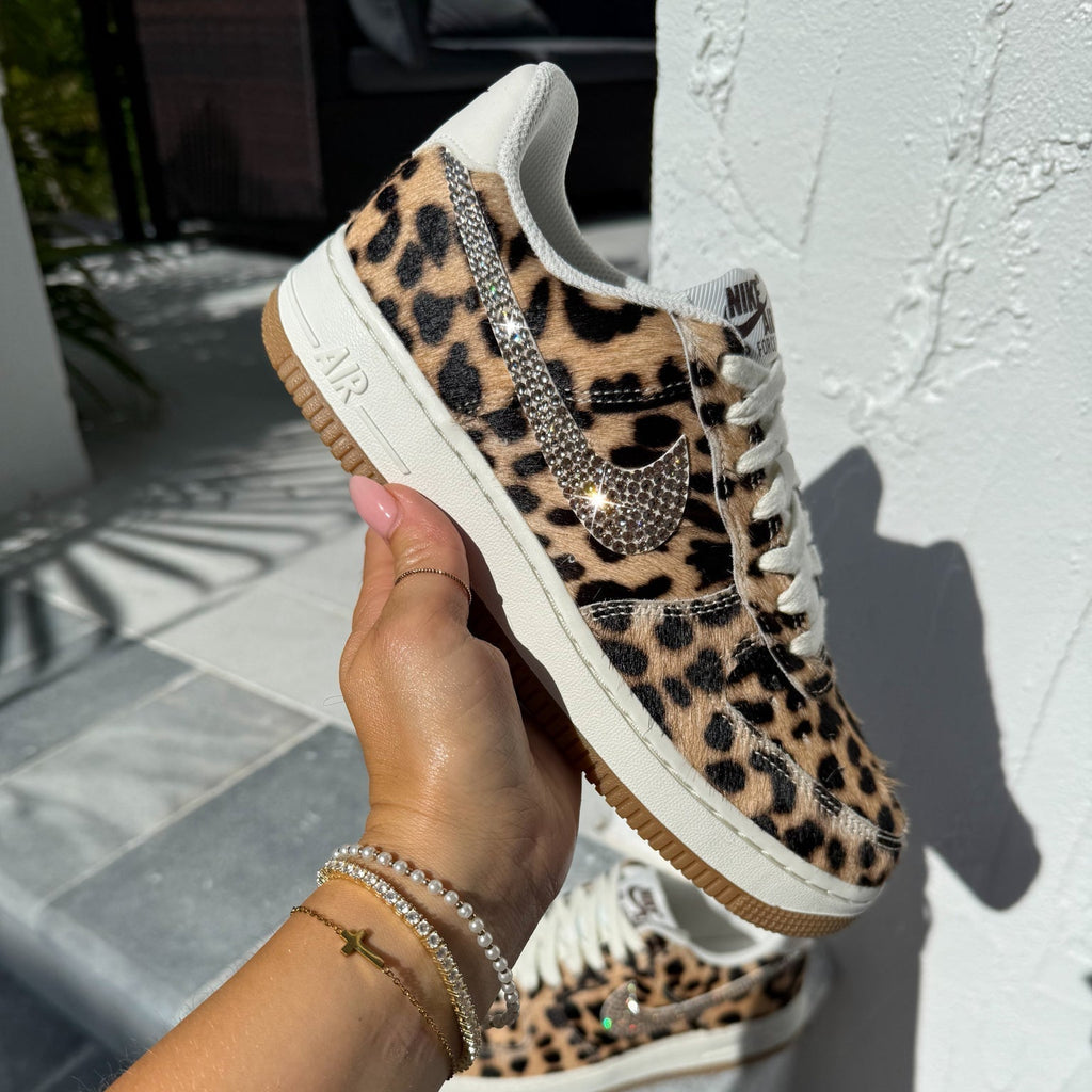 Swarovski x Nike Leopard Air Force 1 Sneakers — view 3