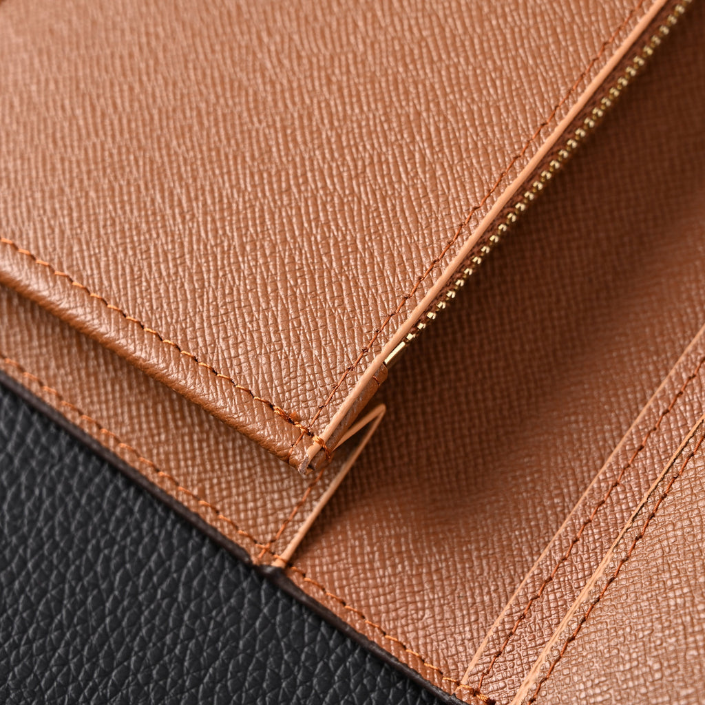 Louis Vuitton Brazza Wallet – Monogram Eclipse Canvas Long Bifold (M61697) - Classic LV Monogram Brown — view 8