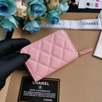 Chanel 22C Pink Zip Coin Wallet — view 6