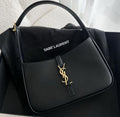 Saint Laurent Le 5 a 7 Hobo Bag in Patent Leather - Black - Women — view 8