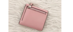 Coach Leather Small Wallet in Pink — view 6
