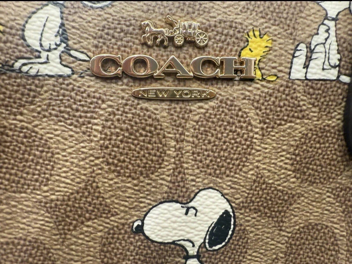 Coach x Peanuts Rowan Satchel Bag Signature Canvas — view 2