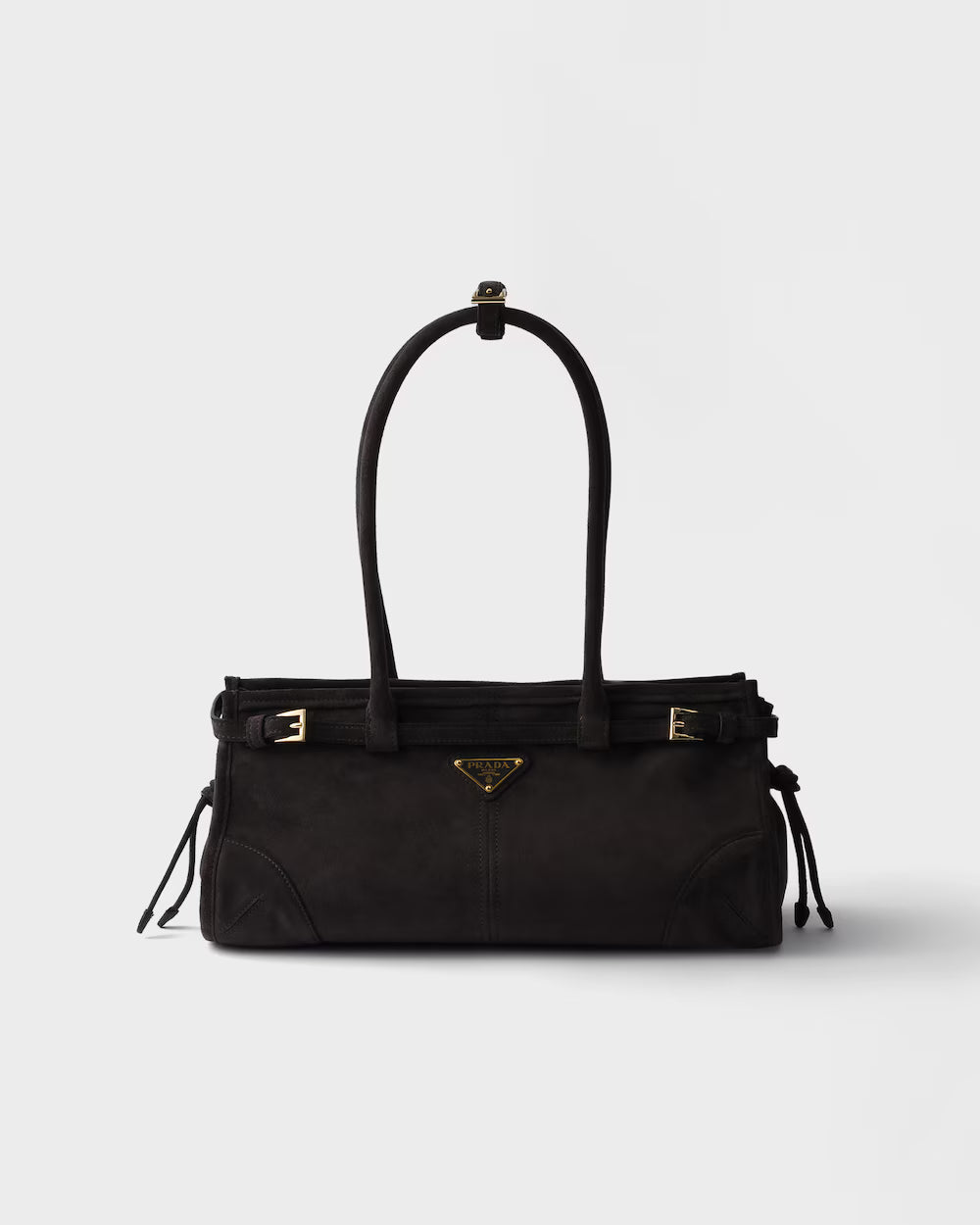 Prada Bonnie Medium Suede Handbag — view 4