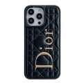CD Gold Logo Leather iPhone Case — view 1