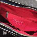 Chanel's Gabrielle Large Hobo Bag - Blue & Brown — view 9