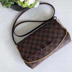 LV Favorite MM Damier Ebene Shoulder Bag — view 1