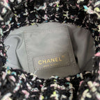 Chanel 2020 Tweed Soul Bucket Bag Black — view 9
