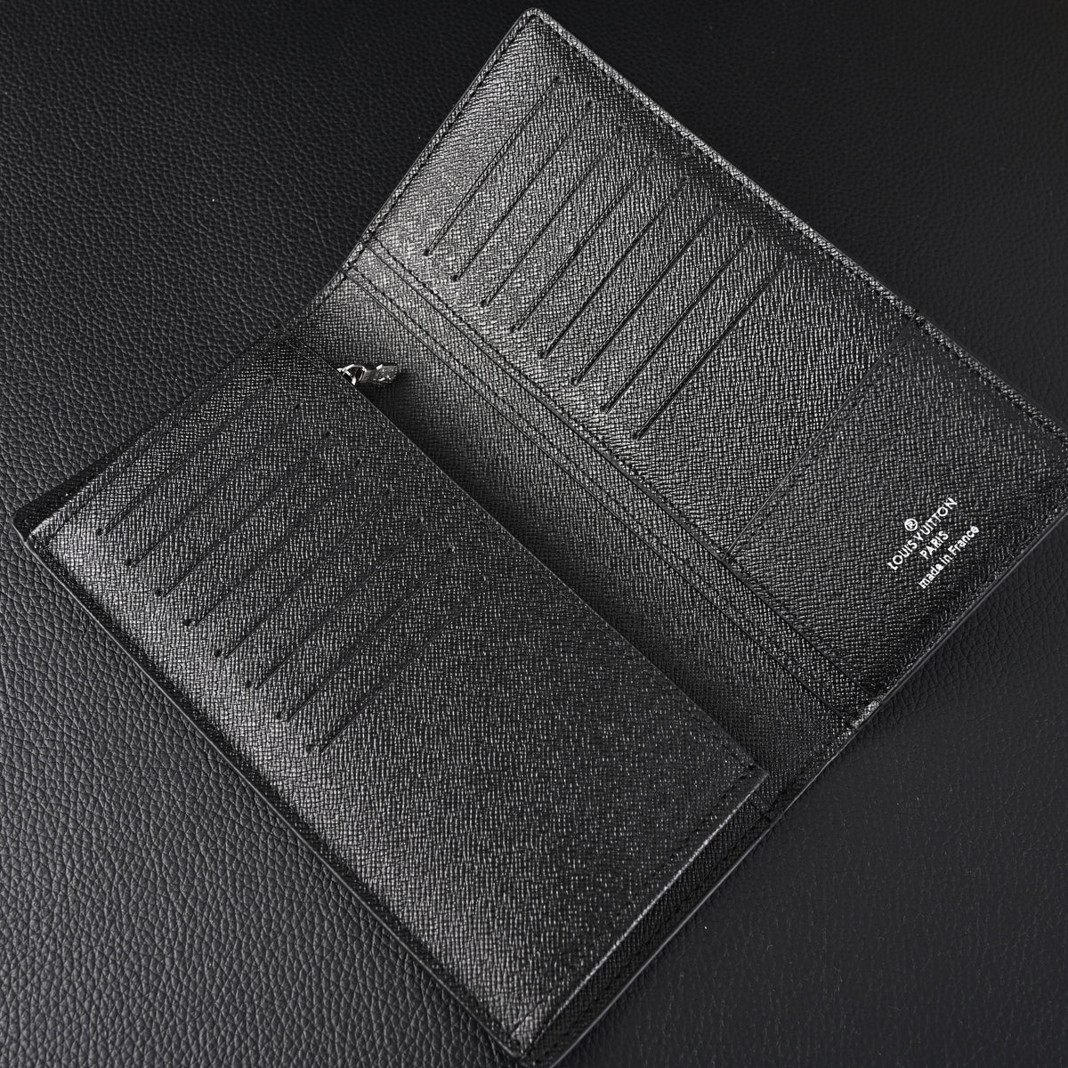 Louis Vuitton Brazza Wallet – Monogram Eclipse Canvas Long Bifold (M61697) - Classic LV Monogram Brown — view 3