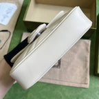Gucci GG Marmont Belt Bag in White 476433 — view 5
