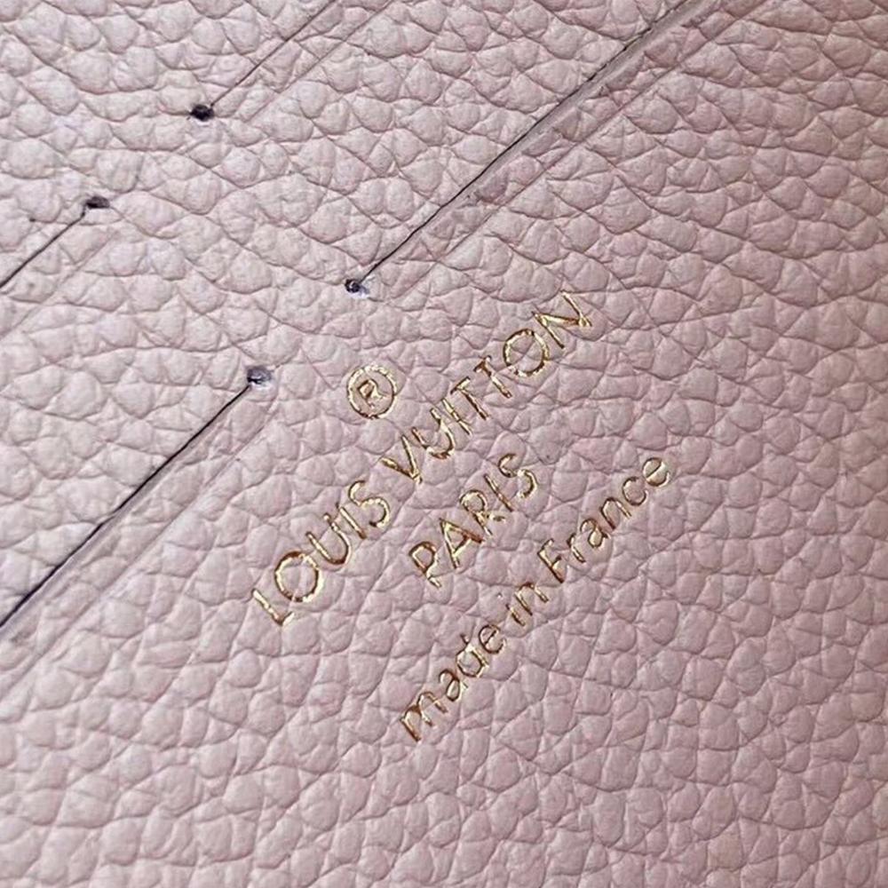 LV Twist Chain Wallet Light Pink Grain Leather — view 8