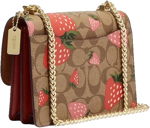 Coach Mini Klare Crossbody Bag in Signature Canvas Strawberry — view 3