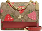 Coach Mini Klare Crossbody Bag in Signature Canvas Strawberry — view 1