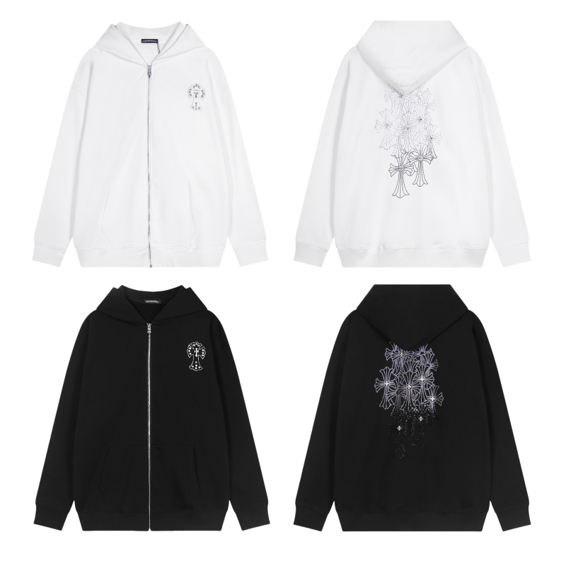Chrome Hearts New Zip Up Hoodie -TQ02 — view 1
