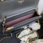Chanel Wallet On Chain WOC Black Lambskin - Classic Black — view 8