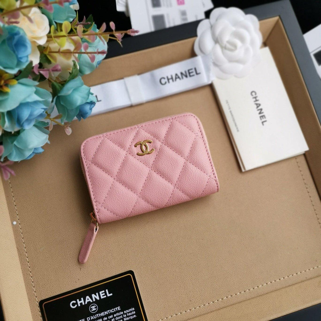 Chanel 22C Pink Zip Coin Wallet — view 5