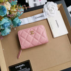 Chanel 22C Pink Zip Coin Wallet — view 5