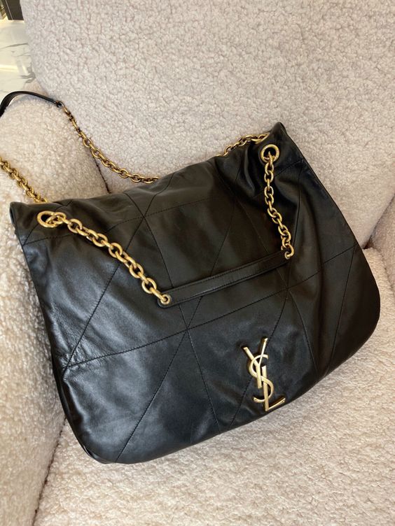 Saint Laurent Jamie 4.3 Leather Shoulder Bag - Black — view 2