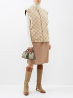 Gucci Ophidia Mini GG Supreme-Canvas Top-Handle Bag - Beige — view 5