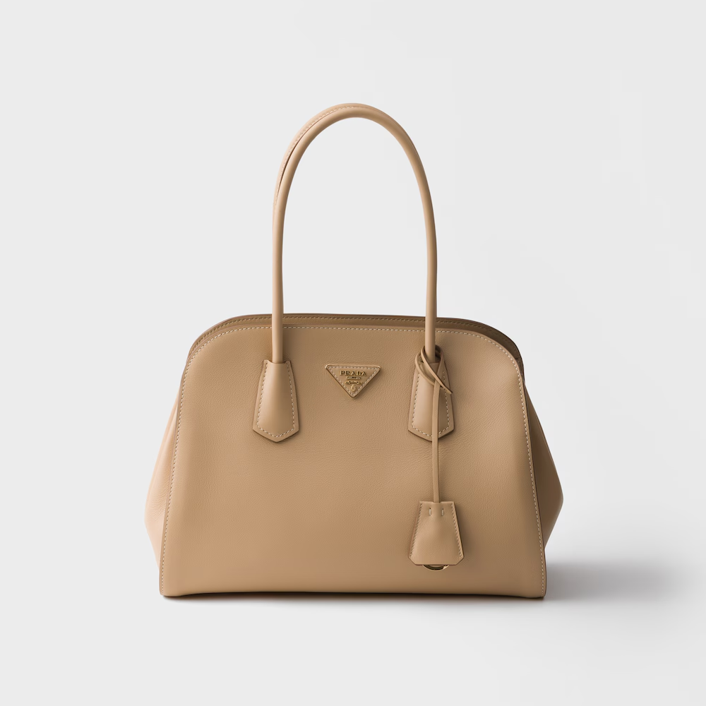 Prada Medium Leather Tote Bag — view 1