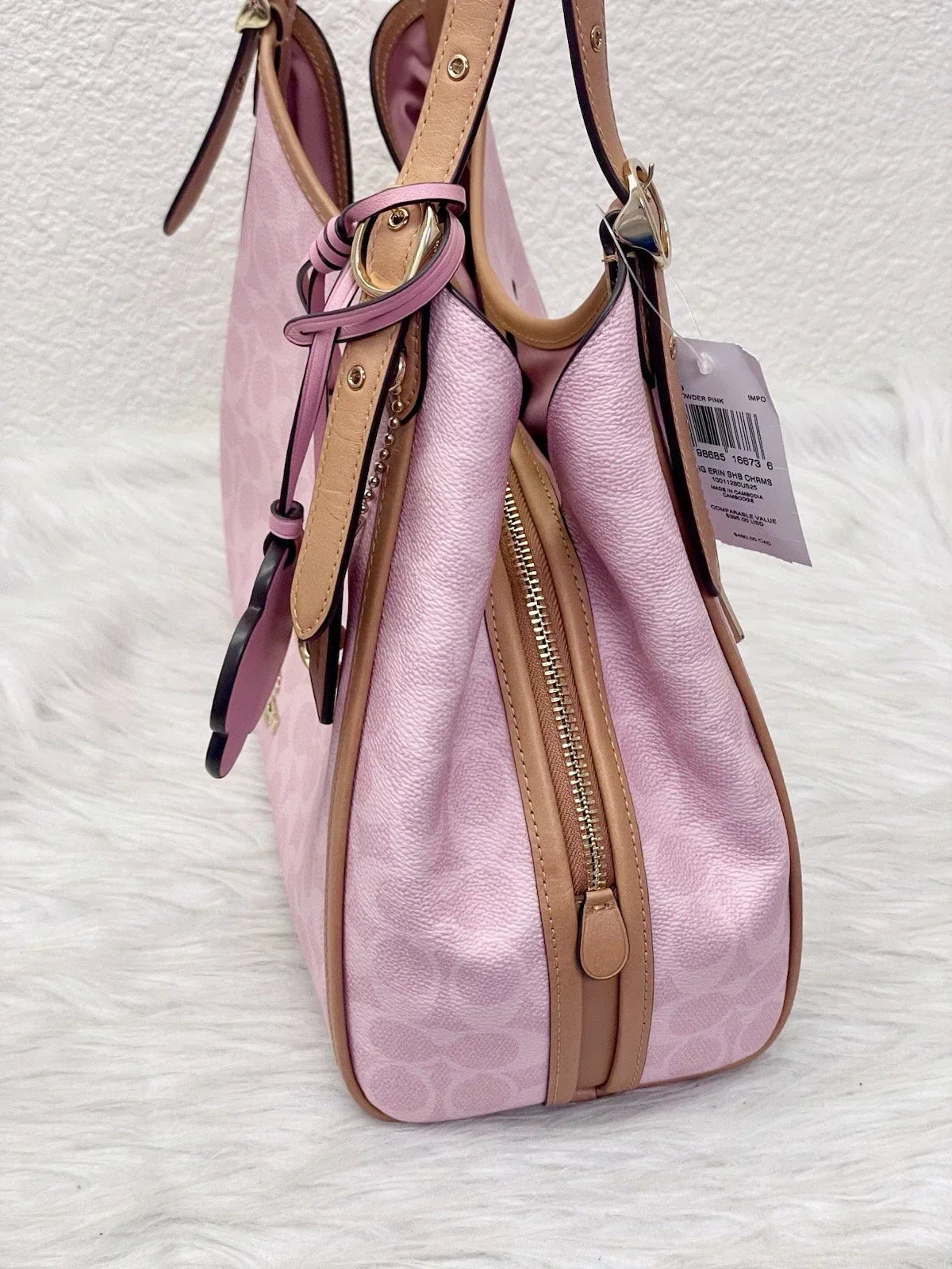 Coach Erin Shoulder Bag in Signature Canvas — view 3