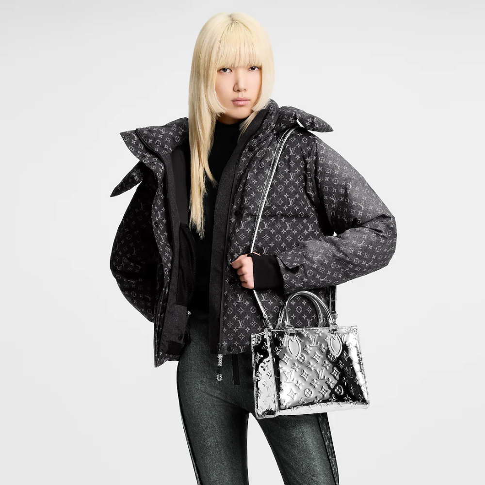 LV OnTheGo PM Silver Tote Bag — view 6