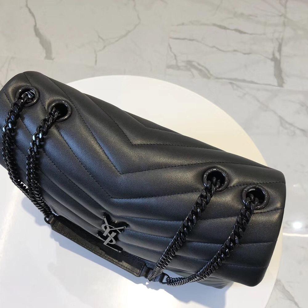 YSL Loulou Small Bag - Nero (Black) — view 3