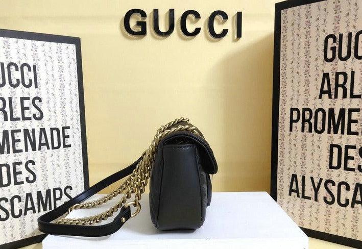 Gucci GG Marmont Matelassé Mini Bag - Black — view 5
