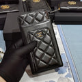 Chanel Lambskin Phone Holder Wallet — view 2
