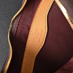 Louis Vuitton Boulogne Monogram Canvas Shoulder Bag – Classic Brown with Vachetta Leather Trim (M45832) — view 7