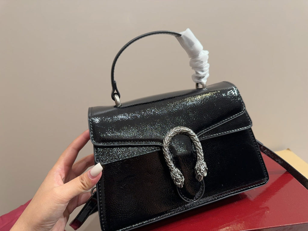 Gucci Glossy Black Handbag Crossbody — view 4