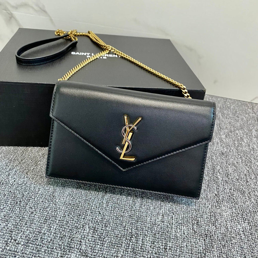 YSL Cassandra Shoulder Black Bag — view 7