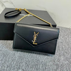 YSL Cassandra Shoulder Black Bag — view 1