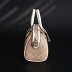 Coach Rowan Satchel – Signature Canvas Top Handle Bag with Crossbody Strap (Khaki/Chalk) — view 3