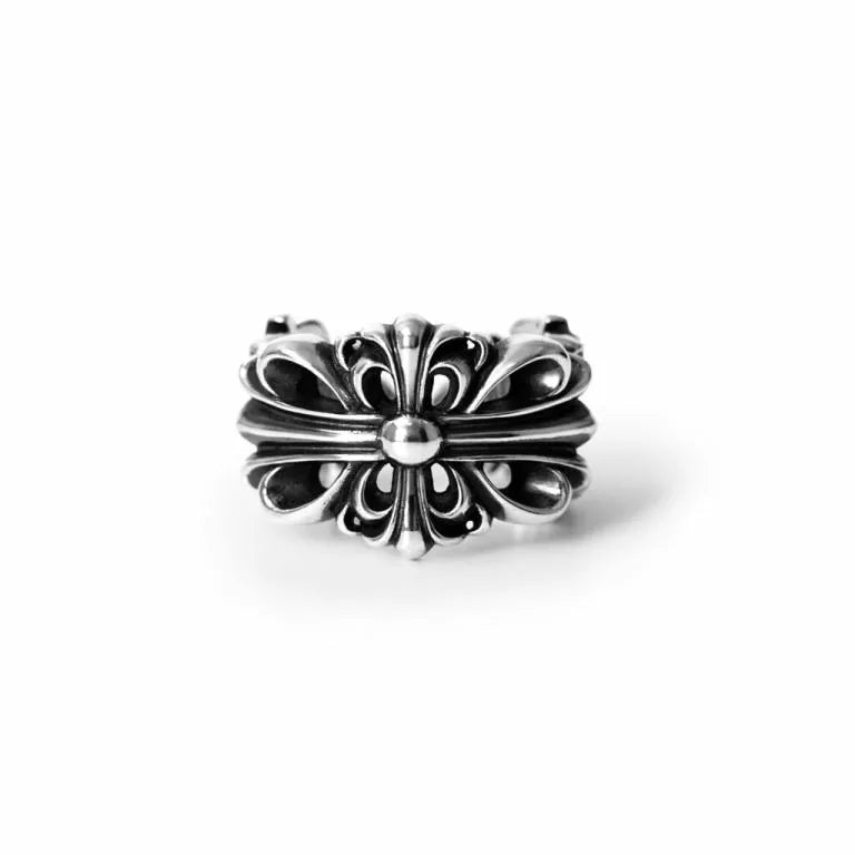 CHROME HEARTS DOUBLE FLORAL RING 1 — view 3