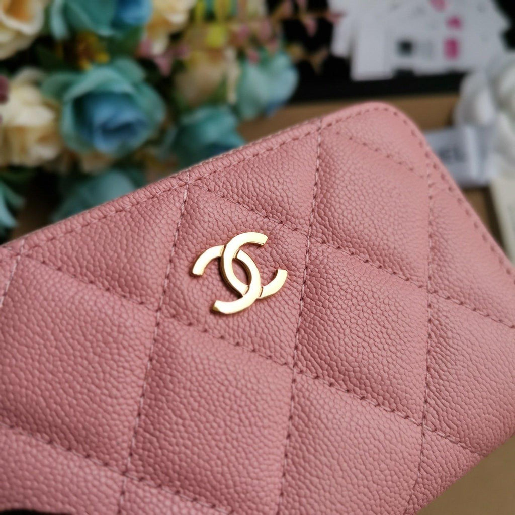 Chanel 22C Pink Zip Coin Wallet — view 8