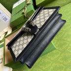 Gucci Dionysus GG Supreme Beige and Blue Shoulder Bag — view 5