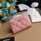 Chanel 22C Pink Zip Coin Wallet — view 1