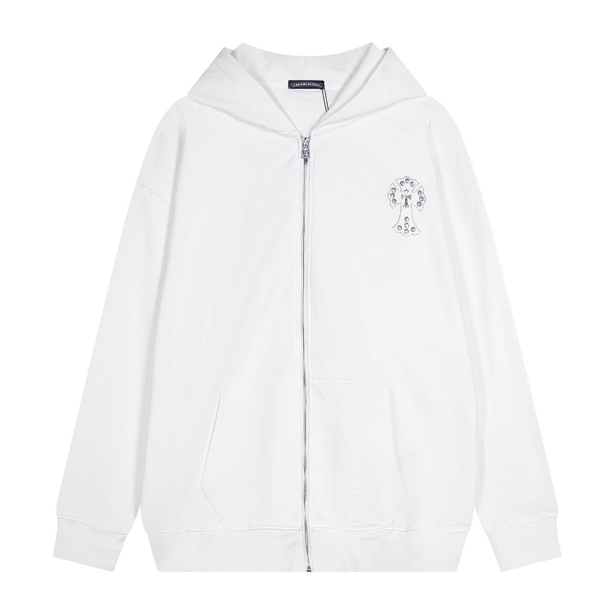 Chrome Hearts New Zip Up Hoodie -TQ02 — view 11