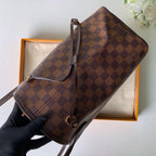 Louis Vuitton Damier Ebene Neverfull MM Tote Bag — view 8