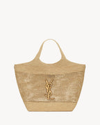YSL - Icare in Raffia Handbag — view 1