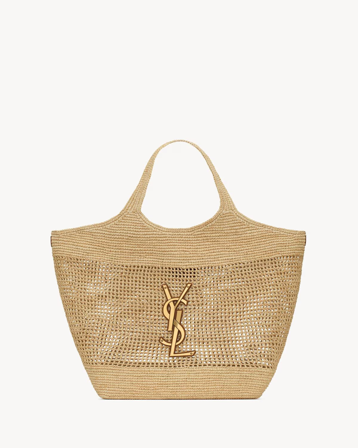 YSL - Icare in Raffia Handbag — view 1