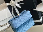Chanel Denim Flap Bag - Blue — view 5