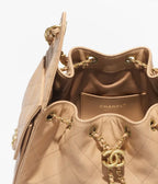 Chanel Mini 25 Quilted Leather Handle Shoulder Bag with Chain Strap — view 8