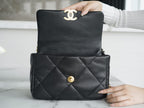 Chanel 19BAG AS1160 Black Gold Buckle Bag Small 26CM — view 4